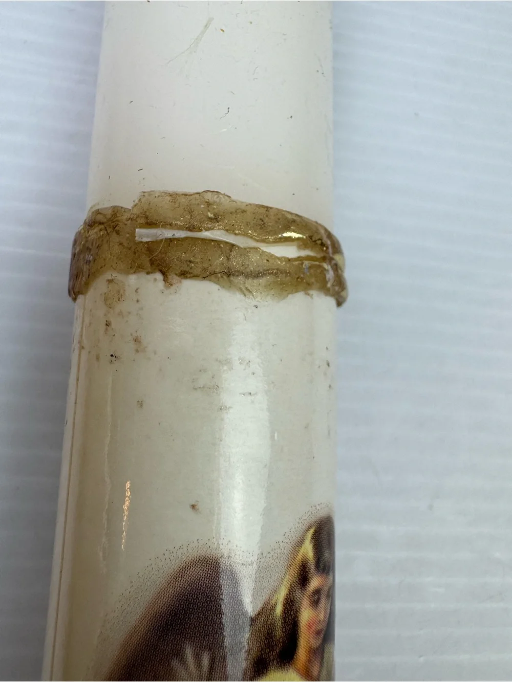 VTG First Holy Communion Decorative Candle Set Pair Boy & Girl Catholic Decor